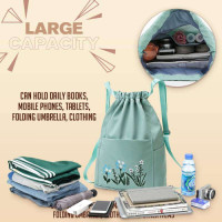 Foldable Large Capacity Embroidered Backpack