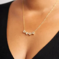 Four Heart Clover Necklace